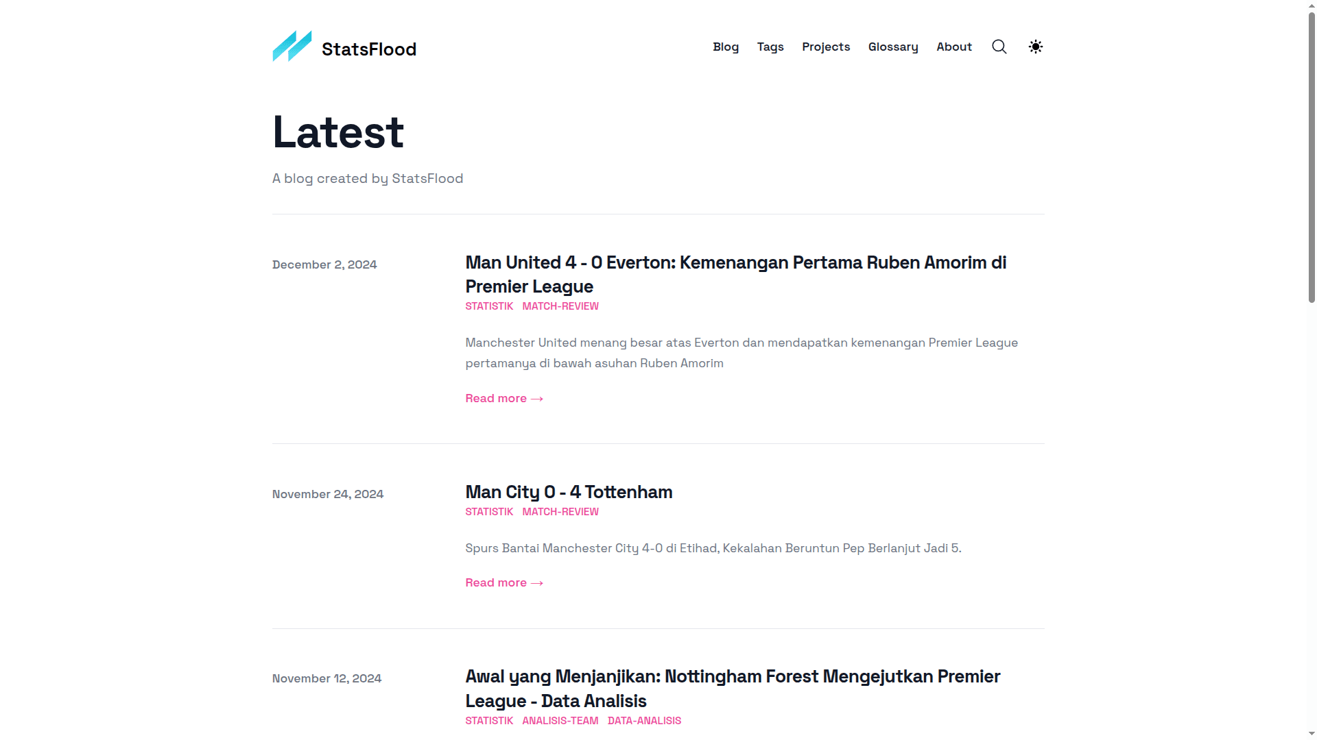 StatsFlood - Interactive Football Data Platform - 3